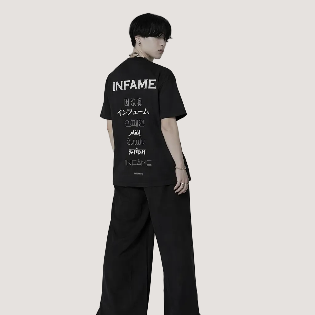 L'INF 8 Script Oversized T-shirt