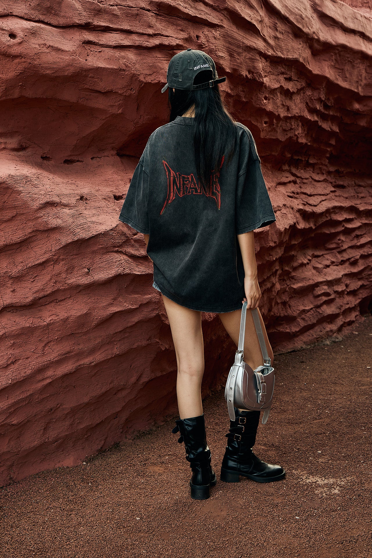 Madness Oversized Faded T shirt