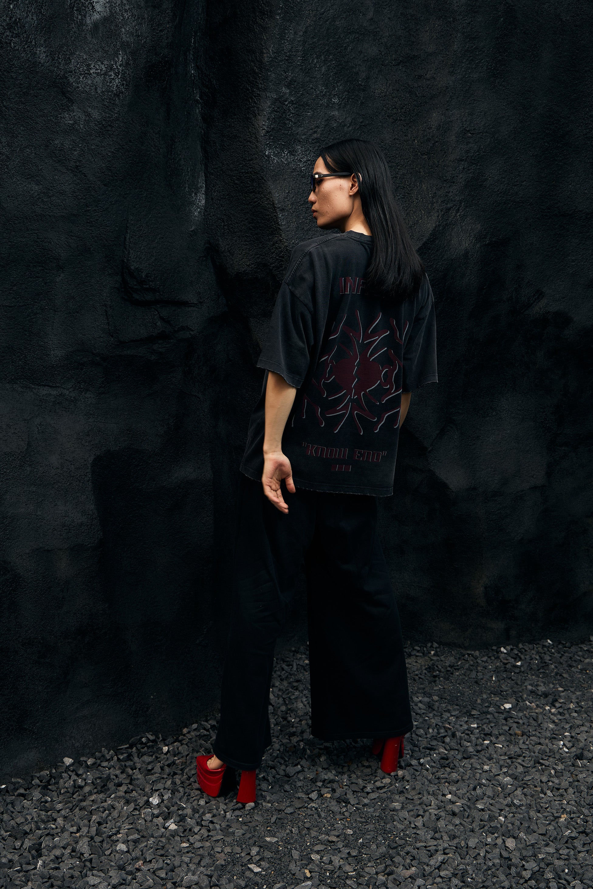 Infame x Komah Jay Oversize T shirt (Black)