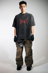 Madness Oversized Faded T shirt