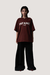 L’INF Oversized Bordeaux T-shirt