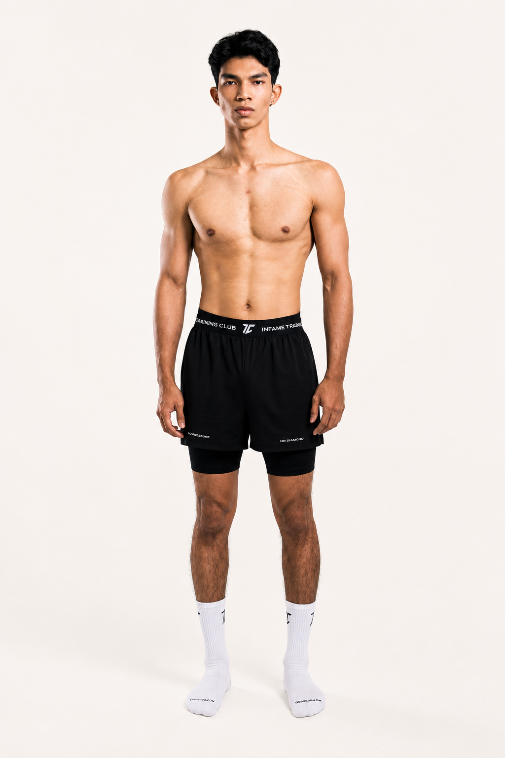 Dual-Layer Athlétique Shorts